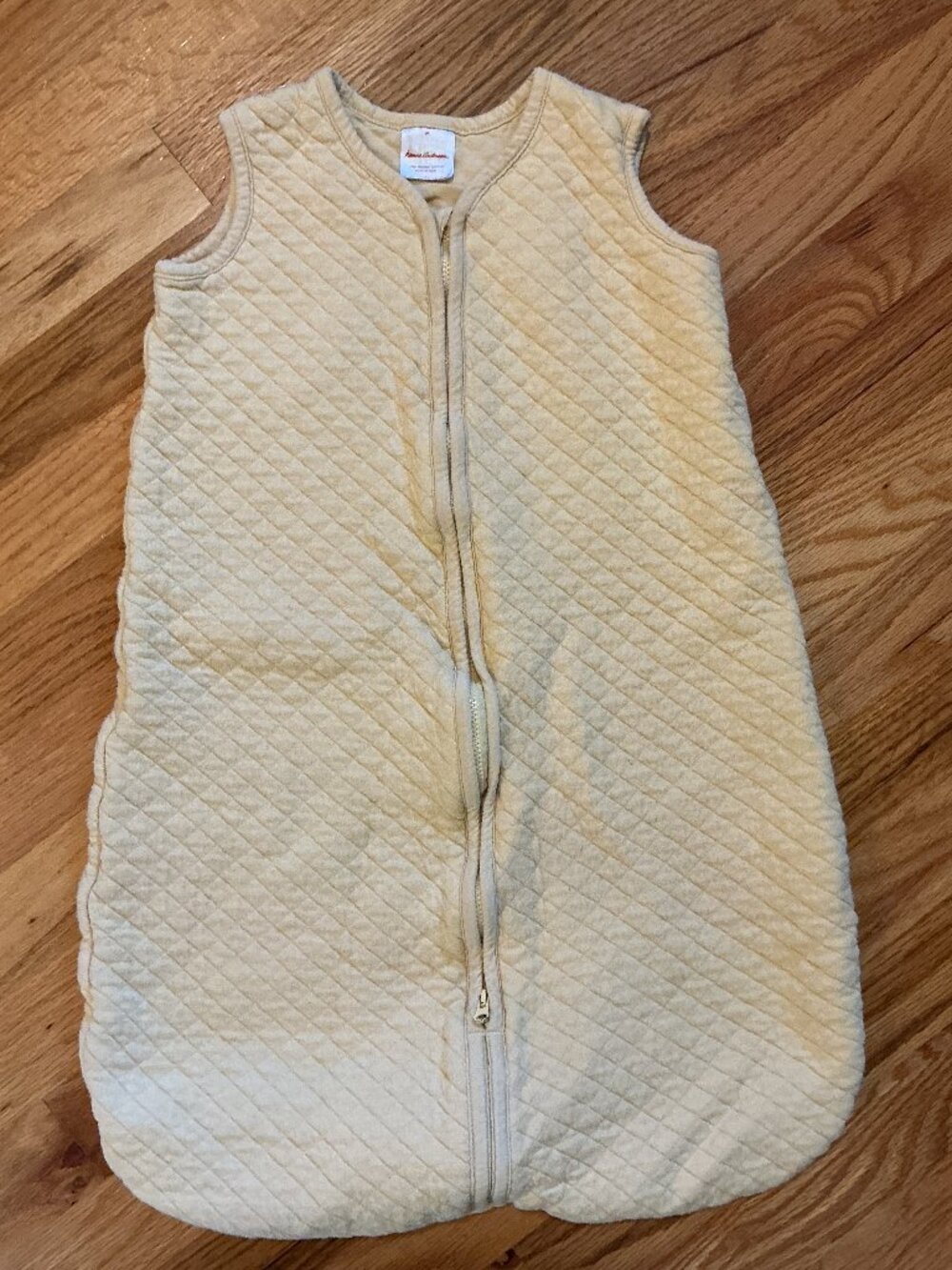 Hanna Andersson quilted yellow sleep sack in M